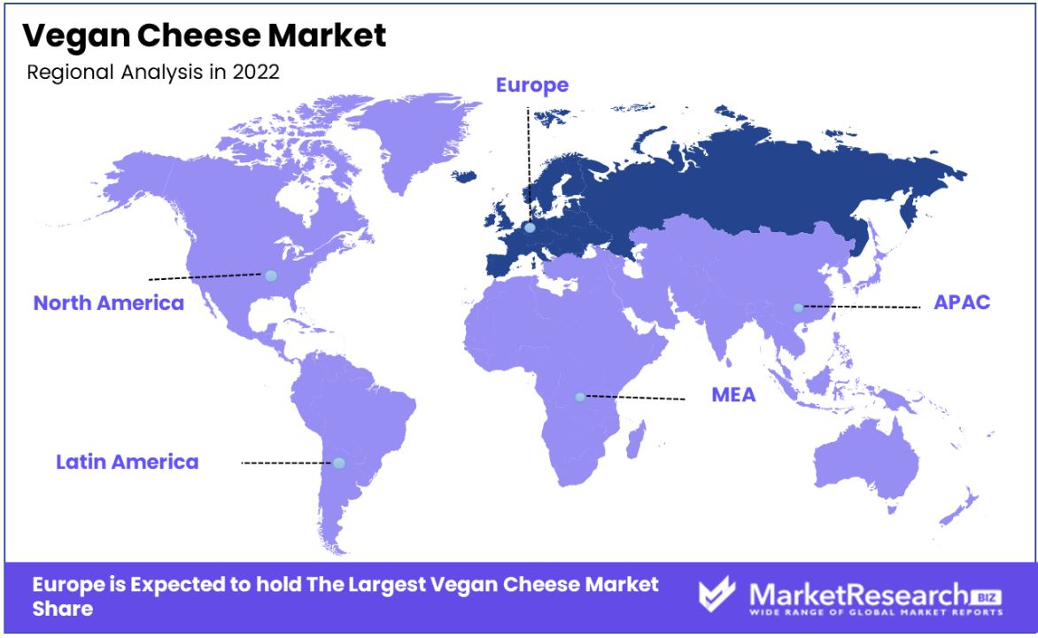 Vegan Cheese Market Regional Analysis