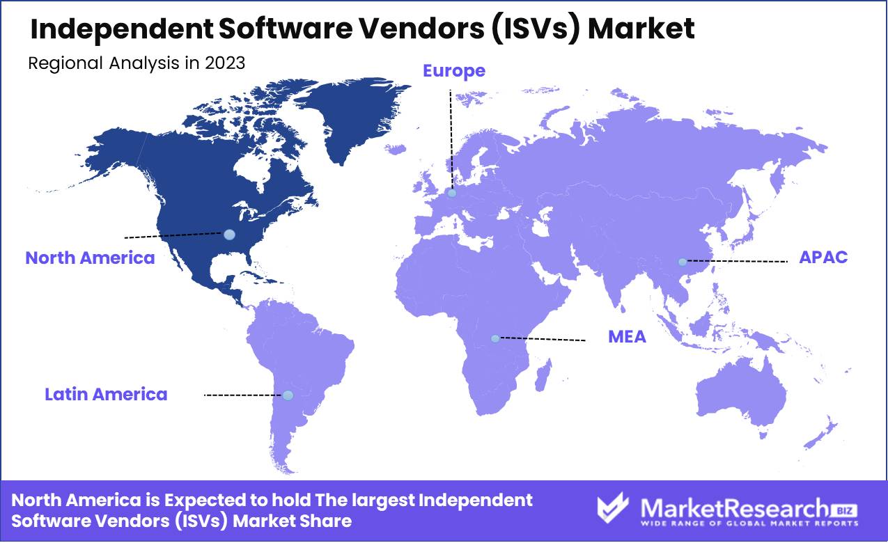 Independent Software Vendors (ISVs) Market Regional Analysis