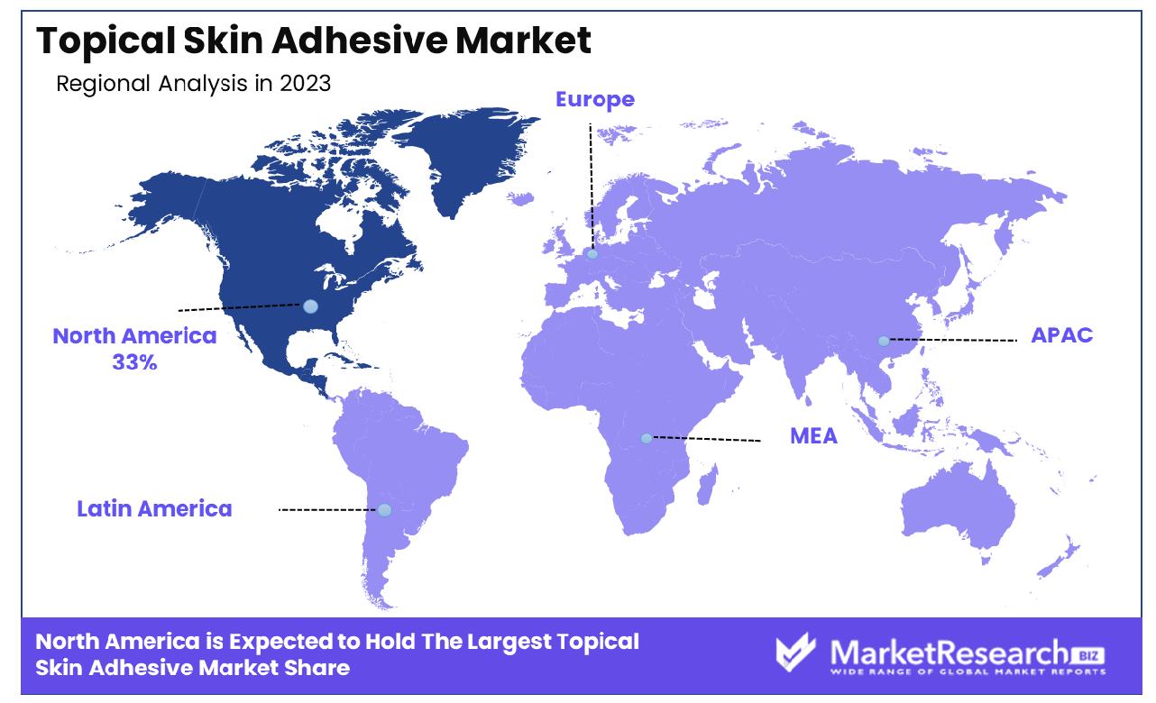Topical Skin Adhesive Market By Region